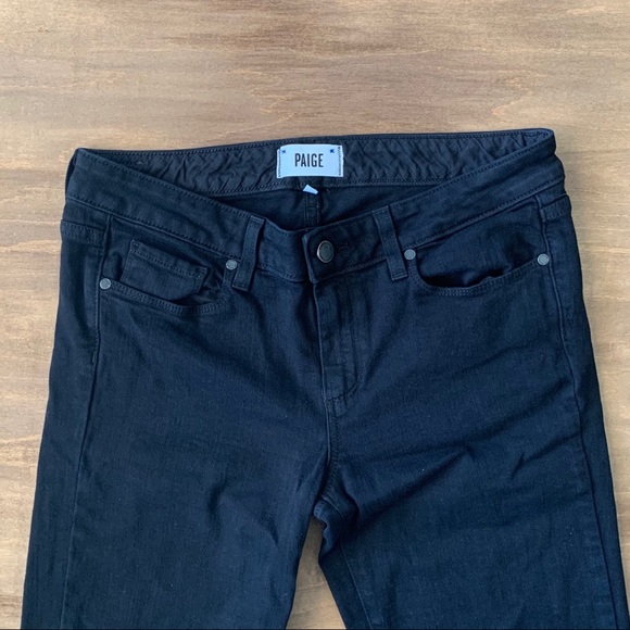 paige skyline skinny in black shadow - Picture 5 of 8